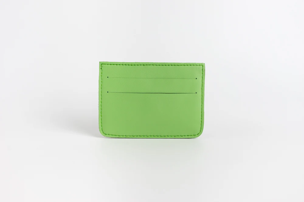 Abra (Lime) Leather Card Holder - Image 4