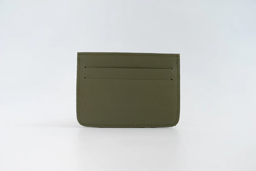 Benguet (Orange and Teal) Leather Card Holder - Image 2