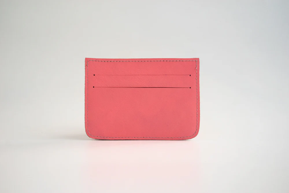 Iloilo (Neon Plaid) Leather Card Holder - Image 3