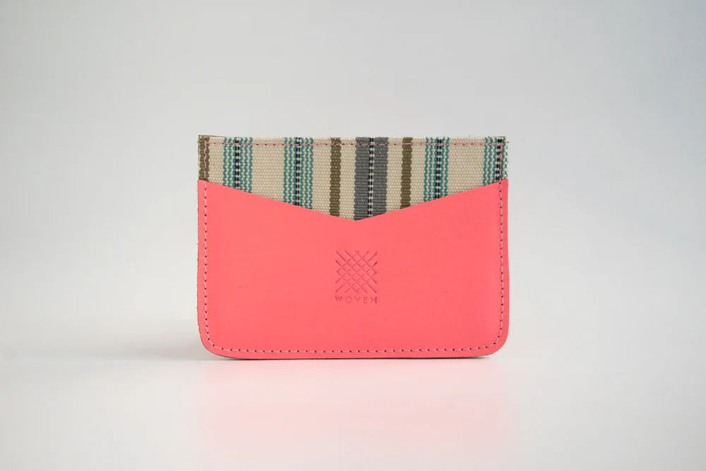 Kalinga (White) Leather Card Holder - Image 3